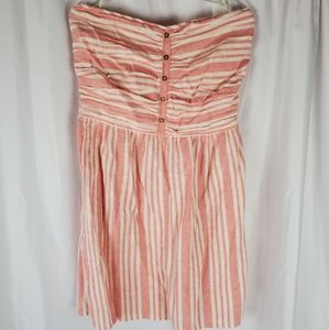 Strapless Pink and White dress